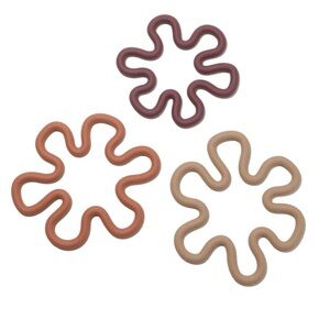 Darling Silicone Trivets Set - Brown, Tan, Purple